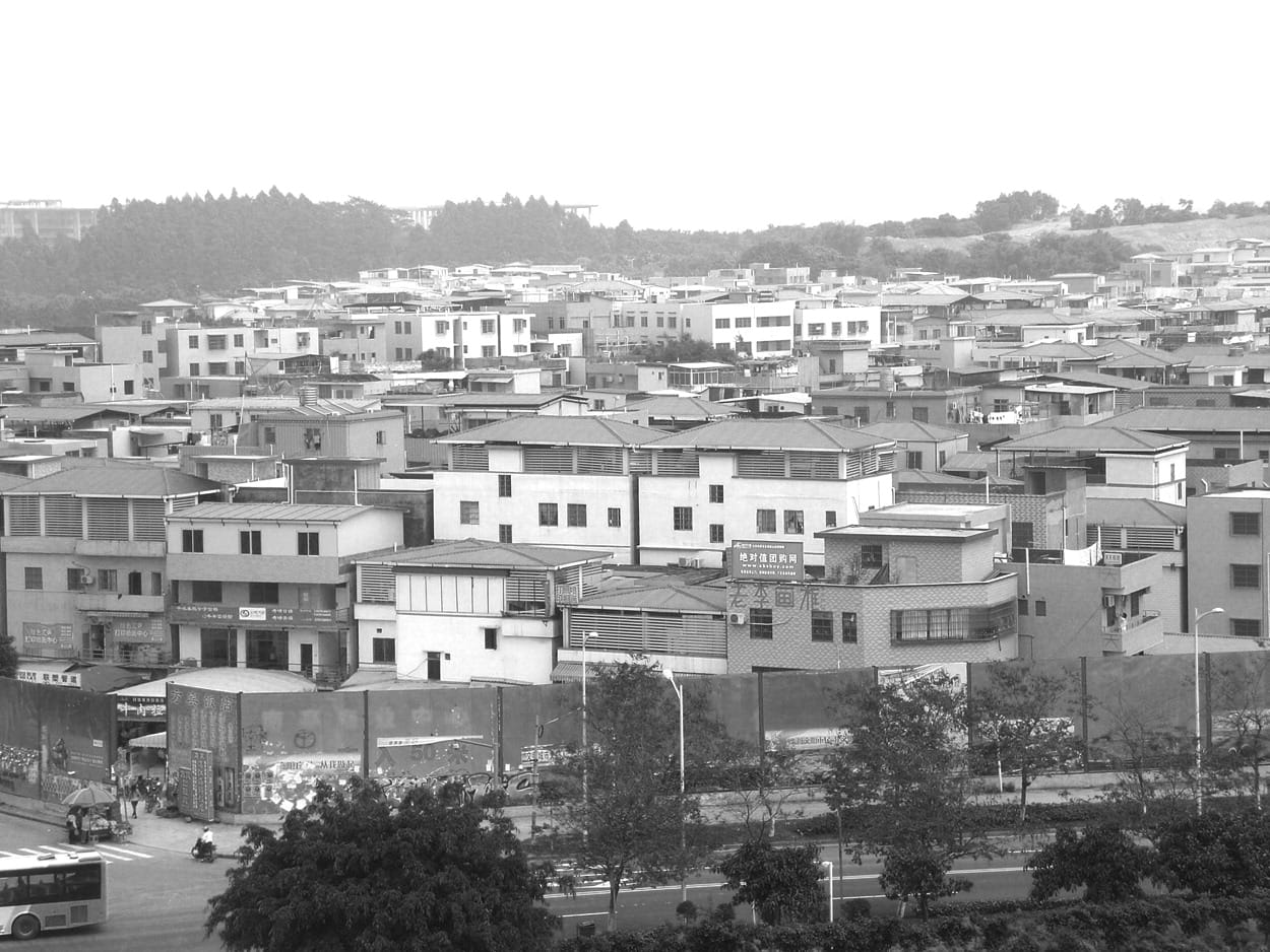 Figure 4. Bird&rsquo;s eye view of Nanting village from GAFA.