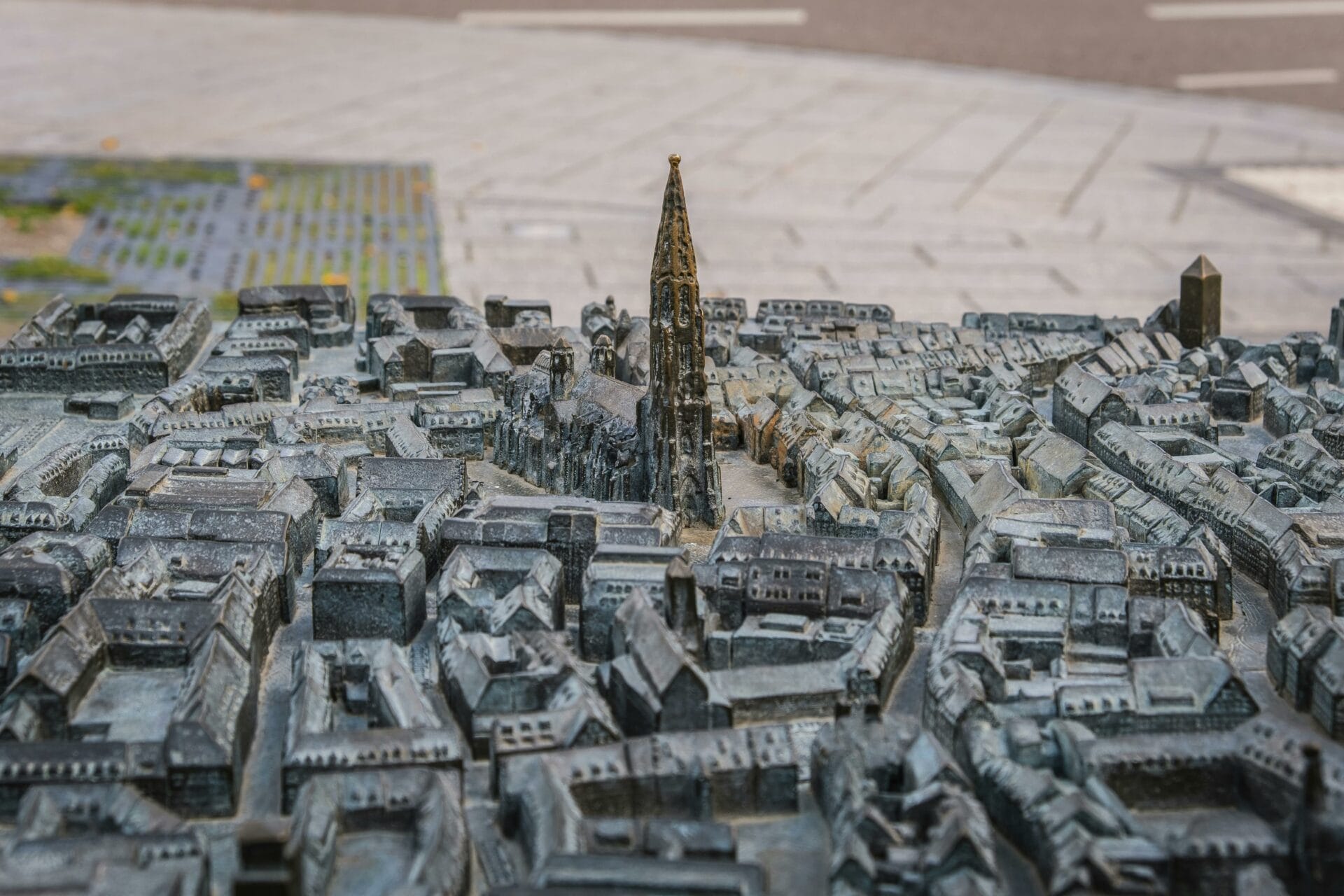 City Miniature with Church. Freiburg, Germany