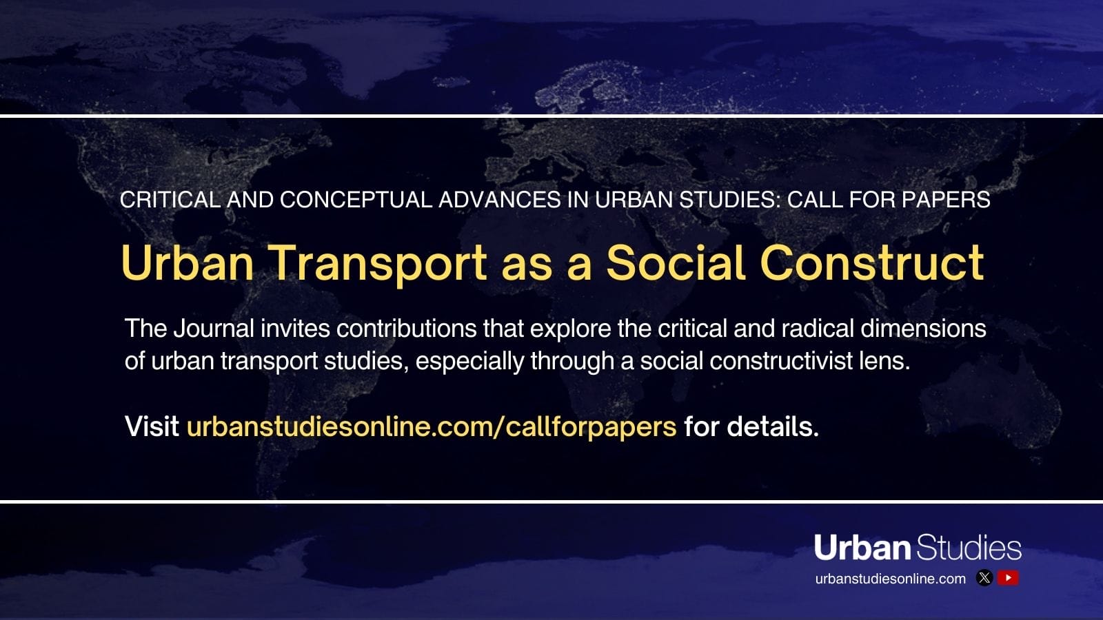 Urban Transport as a Social Construct advert
