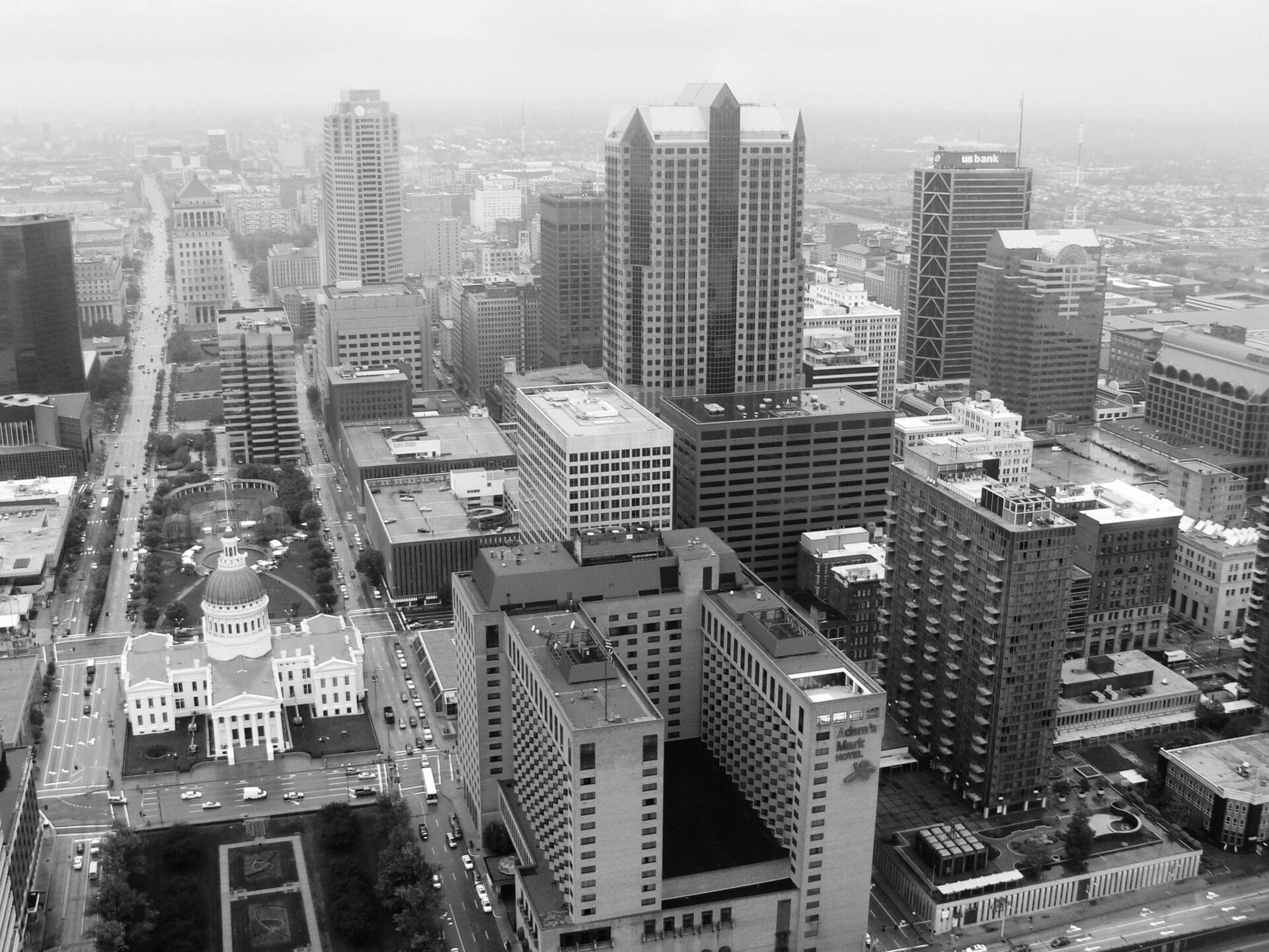 Cityscape of St Louis, USA.