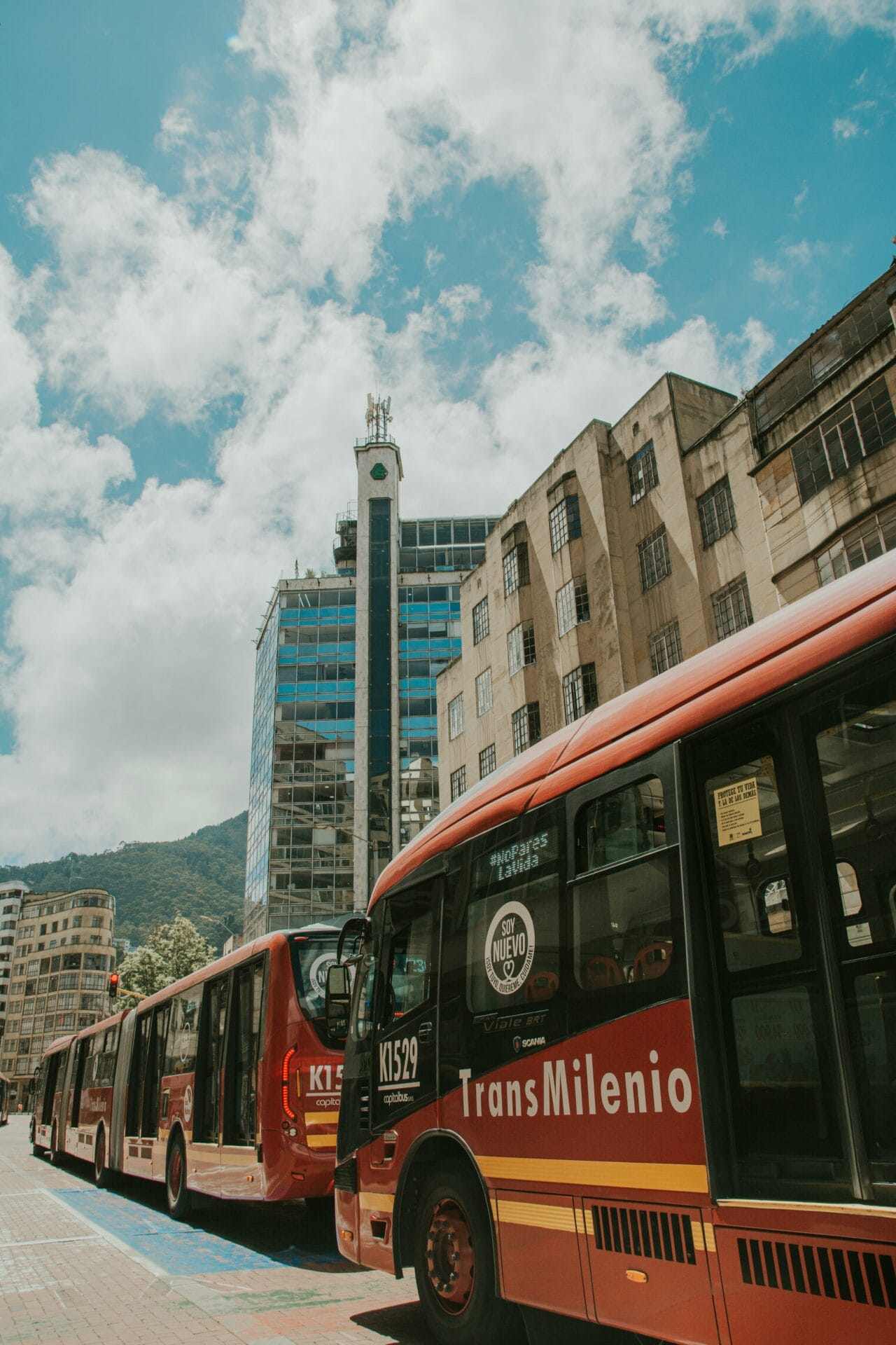 Buses in Bogota, Colombia